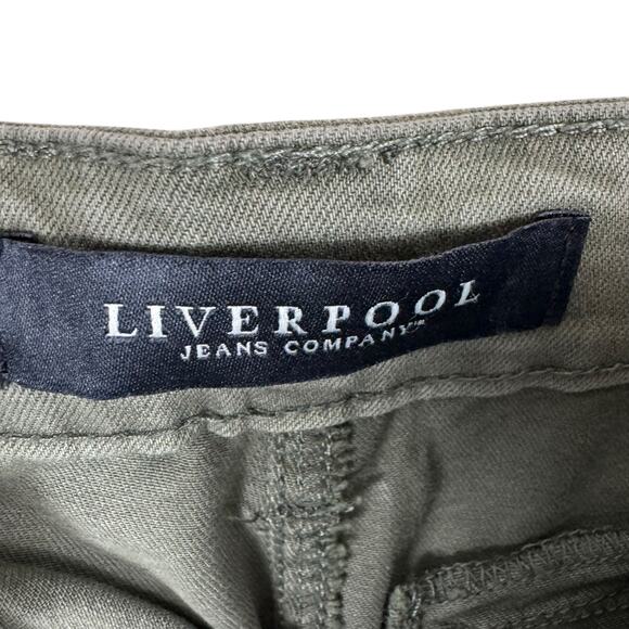 Liverpool Kylie Cropped Cargo Mid Rise Zipper Lower Leg Skinny Jeans Size 2 26 - Picture 9 of 11